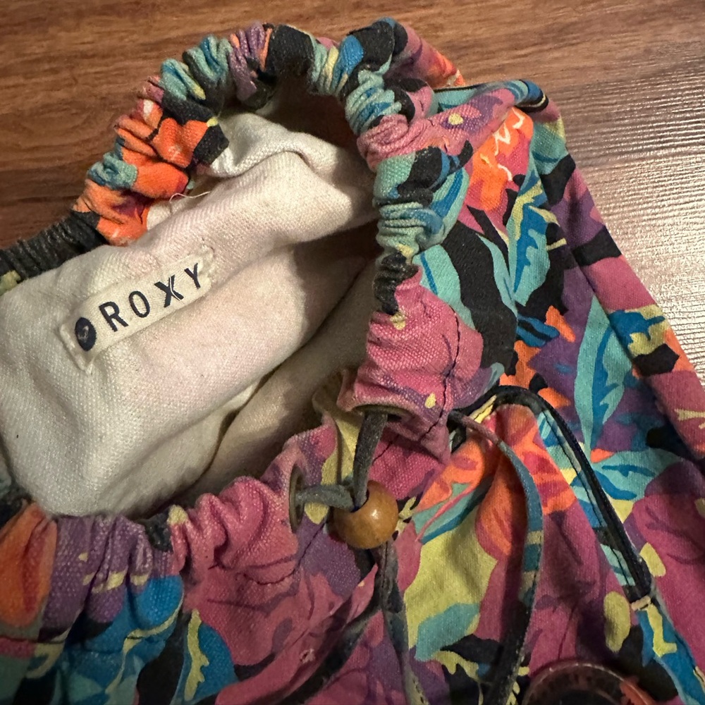 VTG Roxy Colorful Floral BackPack - Picture 10 of 13